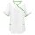 Exner Tunic, White, Asia-Style, Pockets, Coloured Piping, size/Colours