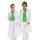Exner Ladies Coat, Long Sleeve, Stand-Up Collar, Slit, White, size