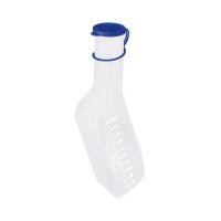 Ratiomed urinals for men, angular, translucent, cap, 1 liter