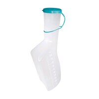 Ratiomed urinals for men, angular, translucent, cap, 1 liter