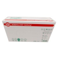 Noba NOBAGLOVE® Soft Vinyl Disposable Gloves, XS-XL,100pcs