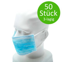 NOBAÂ® mouthguard, surgical mask, blue, 50 pieces