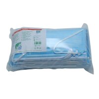 NOBAÂ® mouthguard, surgical mask, blue, 50 pieces